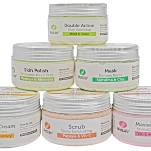 6 steps organic facial kit (40 facials in a kit)