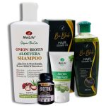Hair Care Complete course -with onion biotin shampoo 1- biotin tablets 30 softgel 2- Shampoo 400 ML 3- onion Hair food 100ML 4- Bio Black Hair Growth oil