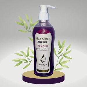 Max-Clean (Anti-Acne face wash with mendalic acid,salicaylic acid, lavender & turmeric